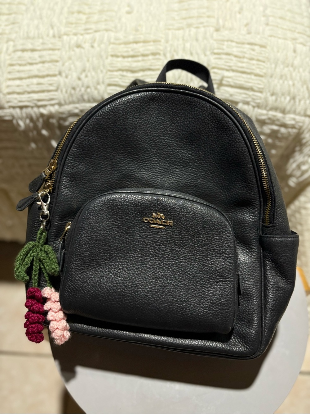 Coach Court Backpack Black Leather – Style F28997
